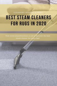 best steam cleaner for rugs pinterest graphic